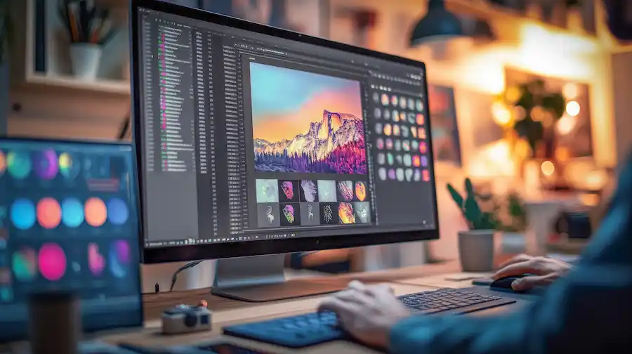 Het bewerken en optimaliseren van foto's voor web gebruik.